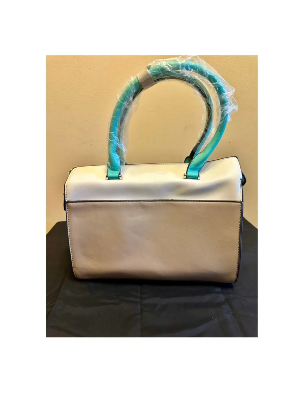 BCBGeneration Tan/White Satchel Bag - Picture 4 of 8